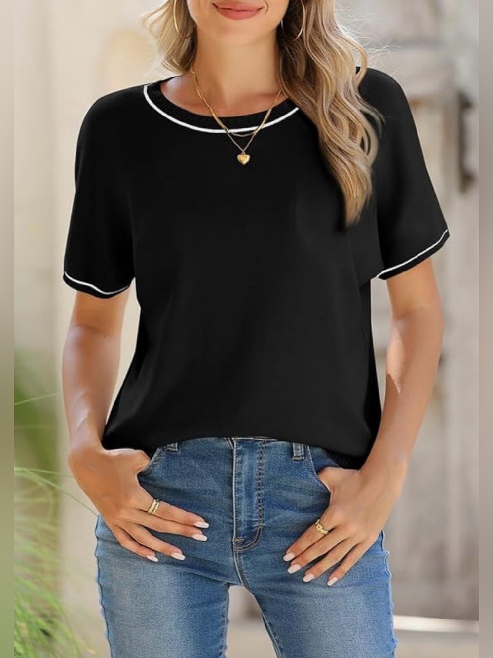 SHEWIN (Amazon) Black Sweater - Picture 7 of 13